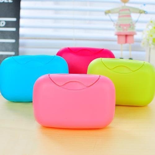 Decorcrafts Plastic Soap Case Box Holder Dish Container for Outdoors Travel Home Use