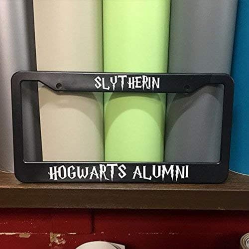 Slytherin Hogwarts Alumni License Plate Holder