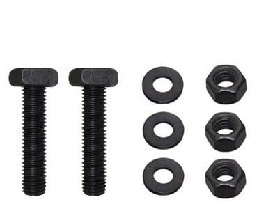 5/16-18 x 3/4" Hex Bolt Kit, Black Oxide, Steel, Meets ASME B18.2.1 Standards, Includes Compatible Black Oxide Hex Nut and Flat Washer, by Fastener Pro (15-Pack Set)