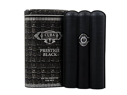 Cuba prestige black 2 pcs. gift set [3.4 Fl. Oz. Eau De Toilette Spray + 35ml edt spray]Men