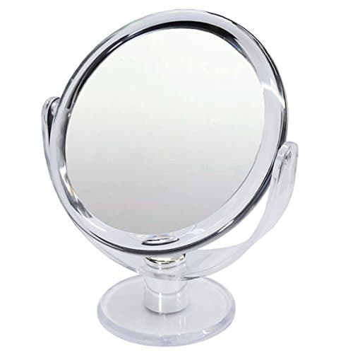 Mirror 10x and 1x Magnification,Makeup Mirror, Two-Sided Mirror With Stand