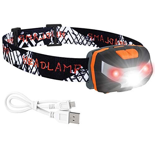 Rechargeable Headlamp Flashlight LED Headlamp Light with Red Light Headlamp for Hunting, Camping, Hiking, and Running Outdoor