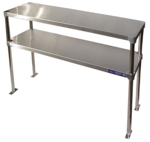 Adjustable Double Overshelf 14 X 84 - Stainless Steel for Work Table
