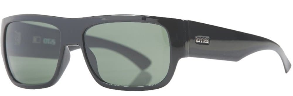 NEW Otis Clockwork Black Mineral Glass Lens Mens Rectangular Sunglasses Msrp$160