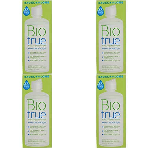 Biotrue Contact Lens Solution for Soft Contact Lenses, Multi-Purpose, 10 oz (4 Pack)
