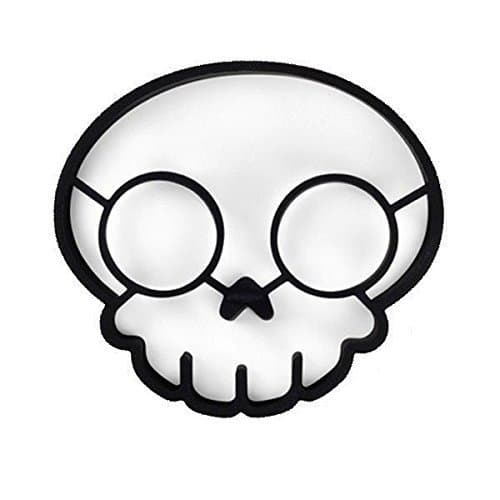 Funny Side up Skull Egg Corral Egg Shaper Mold Silicone Rubber by Egg Poachers