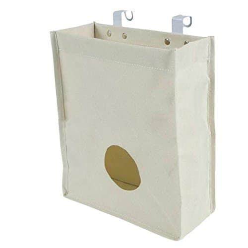 Cinhent Bag 1PC Kitchen Cupboard Garbage Hanging Storage Bag,Size:9.06x3.94x10.43,Home & Living Accessories Bathroom Holder Organizer (White)