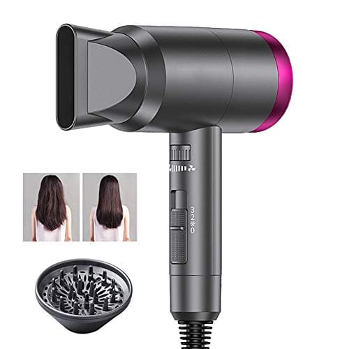 Hair Dryer Professional Ionic, low noise, 3-speed temperature, Adjustable wind speed, Negative ion perm, Reduce hair damage, Suitable for home use