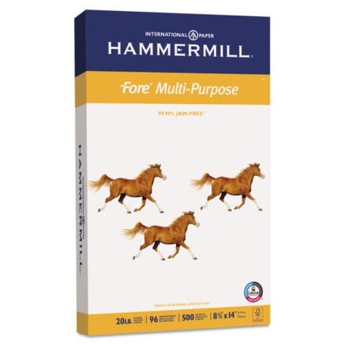 Hammermill Fore MP Multipurpose Paper 96 Brightness 20 lb 8-1/2 x 14 White 500 < Print Technology: Laser,Inkjet >