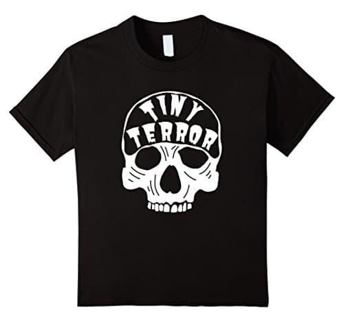 Kids Tiny Terror Skull T-Shirt 10 Black
