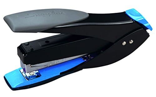SmartTouch Reduced Effort Mid-Sized Compact Stapler by Swingline (Blue, Green, Purple) (25 Sheet Capacity, Black/Blue)