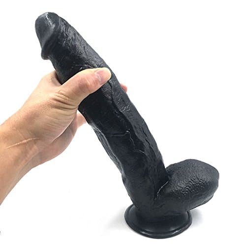 YJbcfha--009, 12"D-i-Ld-0s with Suction Cup, ZZ-1010-UU (Black)