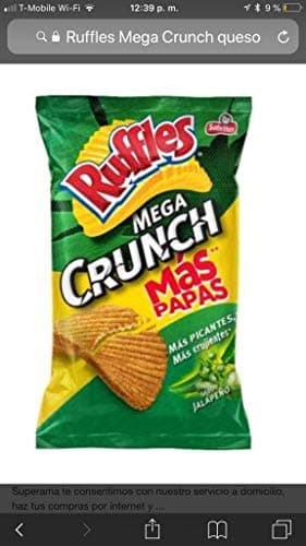 Ruffles Queso-5 BAGS Sabritas