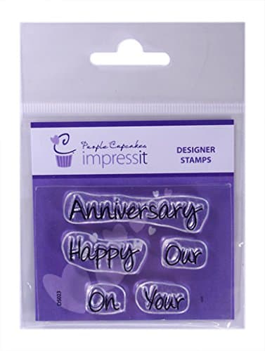 impressit Stamp Cake Decorating - Happy Anniversary for Embossing Icing, Sugarpaste, Fondant