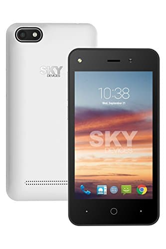 SKY Devices Platinum 4 - Unlocked Global Smartphone with a 4 Inch Screen and 4GB of ROM 5MP+1. 3MP Cameras - White