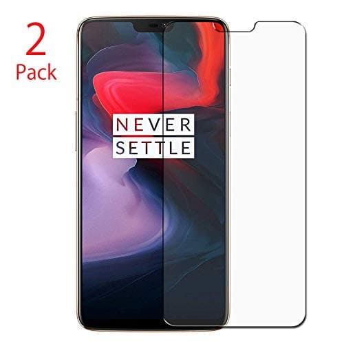 Oneplus 6T Screen Protector, Morimoku 9H Hardness HD Clear Bubble Free Installation High Responsivity Tempered Glass Screen Protector for Oneplus 6T Phone(Clear)(2pack
