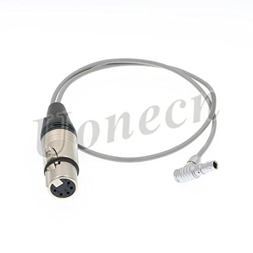 Uonecn Audio Cable for ARRI Alexa Mini Camera XLR 5-Pin Female to Right Angle 5 Pin Male Cord