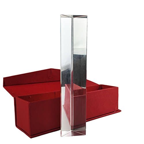 Spectrum Crystal Triangular Prism 6" Optical Glass for Photography or Teaching Light Spectrum Physics 150mm