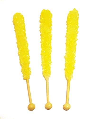 SP Enterprises Yellow Rock Candy on a Stick, 36 Count
