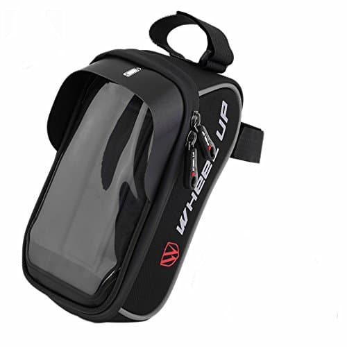Cycling Bike Bicycle Handlebar Protable Quick Release Bag with Touch Screen Phone Case 6.0 Inch Waterproof Frame Front Tube Cell Phone Accessories Holder By SPNRO