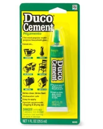 Duco Cement Pegamento Multi-Purpose Household Glue 1 fl oz (29.5 ml)-Pack of 5