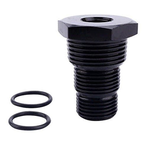 Oil Filter Adapter 1/2-28 to 3/4-16,13/16-16, 3/4 NPT for Car Universal Adapter-Black