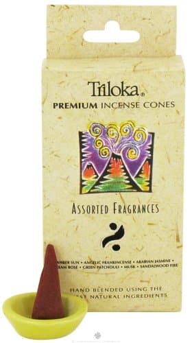 TrilokaIncense Cones, Earthy Assorted, 20 Grams