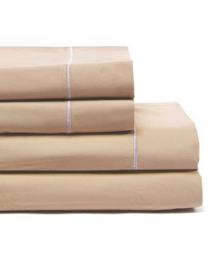 Luxomere 100% Cotton Bed Sheet Set – ULTRA SOFT 800 Thread Count Sateen Luxury Hotel Quality Bedding - 6 Piece Wrinkle &amp; Fade Resistant Bedspreads (King, Latte)