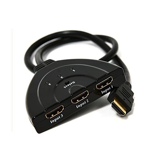 Wenkoni 3-Port HDMI Switch with Pigtail Cable Support HD Audio,3D, 1080P .