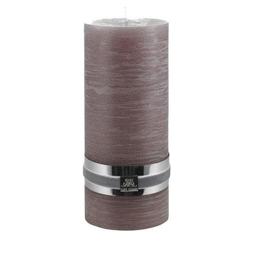 Lene Bjerre Dusty Aubergine Pillar Candle - Extra Large