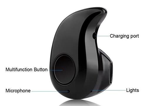 AvigoTech Compact mini, light weight, bluetooth headset (Black)