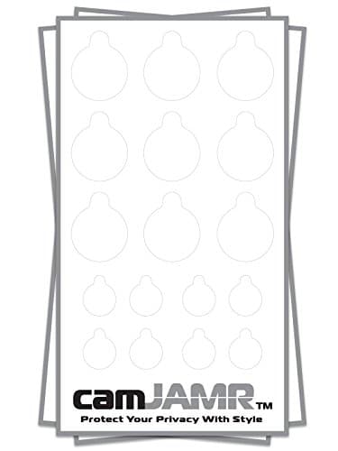 Webcam Covers for MacBook & Apple Devices. Protect Online Privacy. camJAMR Basic Pack (3 Packs - 51 Total Webcam Covers)
