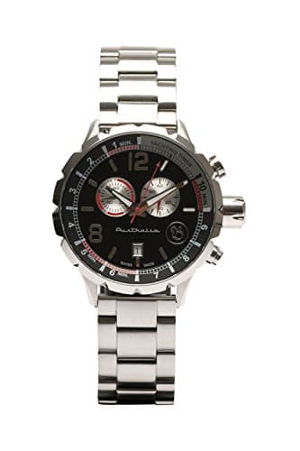 BAUSELE Men's Australian Designed Watch - Comes With 2 Easy Interchangeable Straps Black