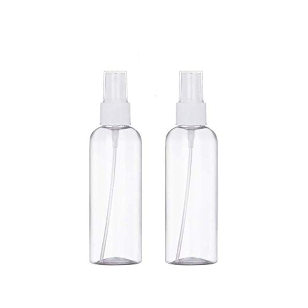 Weimay 2PCS Transparent Portable Plastic Spray Bottle, 100ml