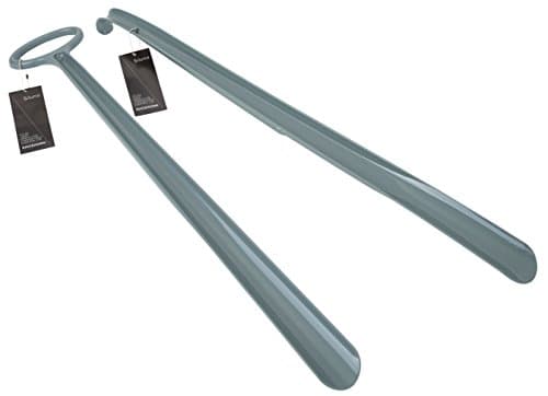 SILUNO 24” Inch Extra Long Handle Shoehorns – 2 in 1 Set: Shoe Horn Ring &amp; Shoe Horn Hook – Save your Back with our Ultra Comfortable Shoe Horns - Suitable for Men Women Kids Elderly