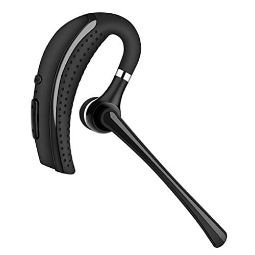 Bluetooth Headset,AOKII Wireless Bluetooth 4.1 In Ear Earpiece Earbuds Earphones Headphones with Noise Reduction,Hands Free with Mic for Office/Business/Workout/Driver/Trucker (Black)