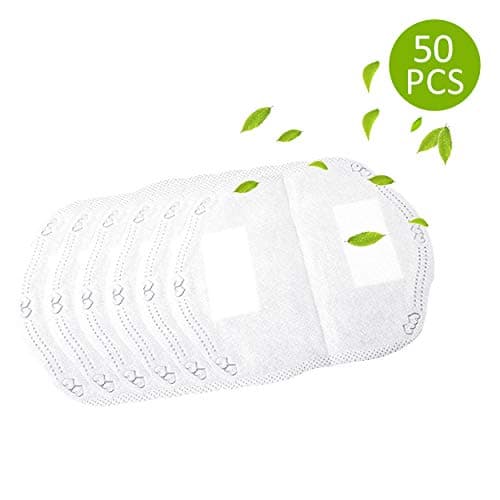 NEUYILIT Disposable Filter Pads Non-woven 3 Layers Filter Replaceable Filter Dust-Proof Breathable Waterproof Filter for Everyday Use (50PCS)