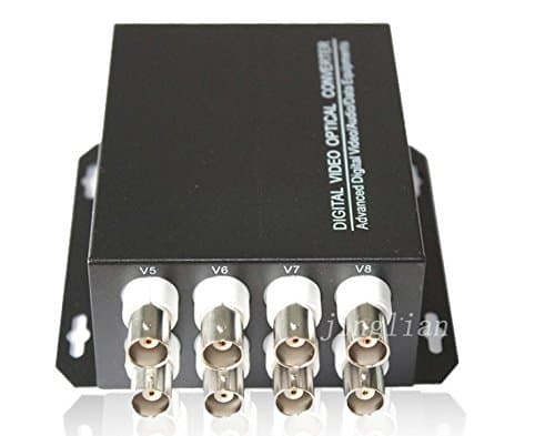 YVZOTCK Optical transceiver 8 video optical transceiver with 1 way reverse data RS485 single multimode fiber 20KM FC