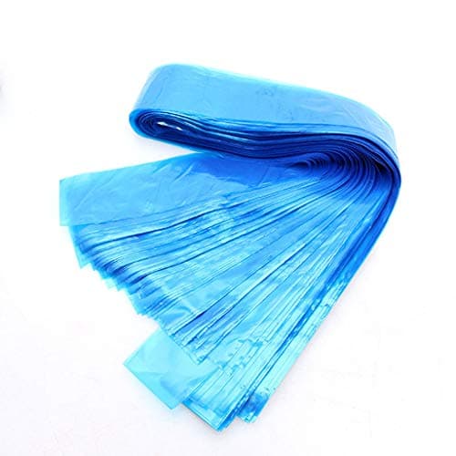 QUANJI Disposable Hook Thread Set Tattoo Machine Clip Cord Set 250Pcs Plastic Blue Health Safety Tattoo Supplies Accessories