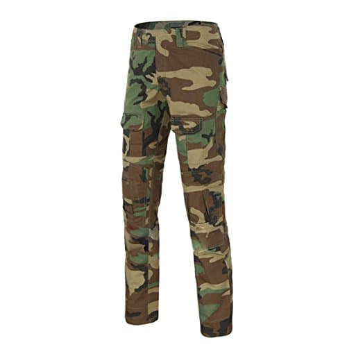 ECSMART Camo Pixel Pattern Pocket Tactical Military Pants for Men (Small/32, Jungle camo)