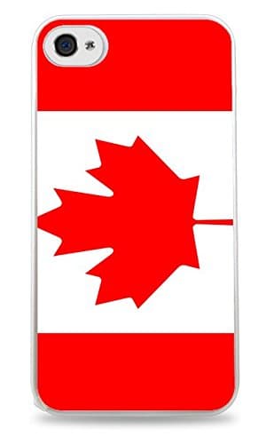 Canadian Flag White Hardshell Phone Case for iPhone 5 / 5S