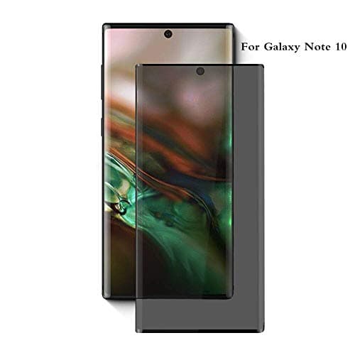 AOSOK Privacy Screen Protector for Galaxy Note 10, Anti Spy/Anti Glare, Anti-Scratch, Case Friendly [3D Touch] 9H Hardness Tempered Glass Protector for Samsung Galaxy Note 10 (Black-Note 10)