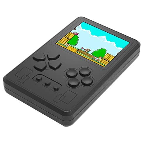 Portable Handheld Game Console Built in 318 Mini Video Games 2.6" Screen Rechargeable Battery Great for Gaming Entertainment Birthday Xmas Present to Adults and Kids (Black)