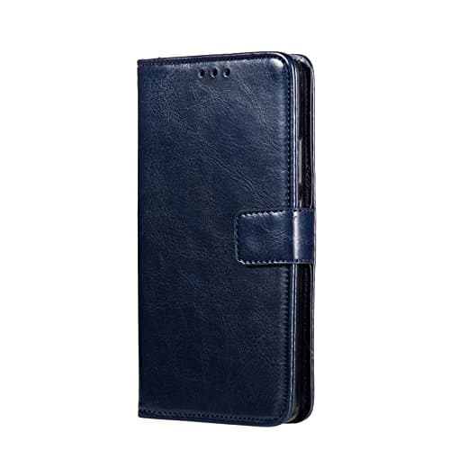 Lenovo Phab 2 Case, Flip Leather Case with Card Holder, Built-in Stand, Shockproof, Full Body Protection for Lenovo Phab 2 PB2-650N 6.4 Inch by taoyunxi (Purplish Blue)