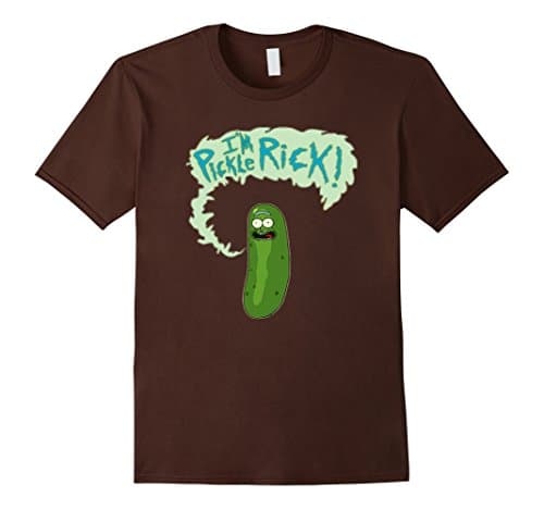 Mens PICKLE-RICK-Tshirt XL Brown