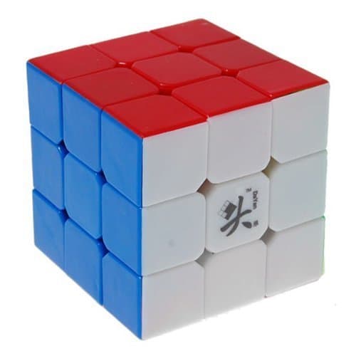 DY ZhanChi 3x3x3 Stickerless Speed Cube Magic Cube 57mm + CFOP 3x3 Rubik's Cube Method Card