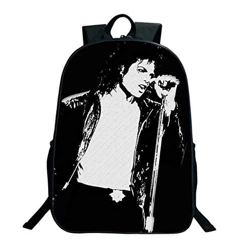 SJYMKYC Michael Jackson Bad Backpack Charging Backpack Men and Women Backpack Travel Backpack Computer Backpack