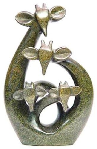 Tilnar Abstract Giraffe Family Sculpture