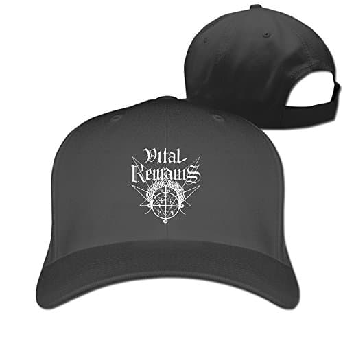 Unisex Vital Remains Logo Plain Baseball Cap Blank Hat Solid Color