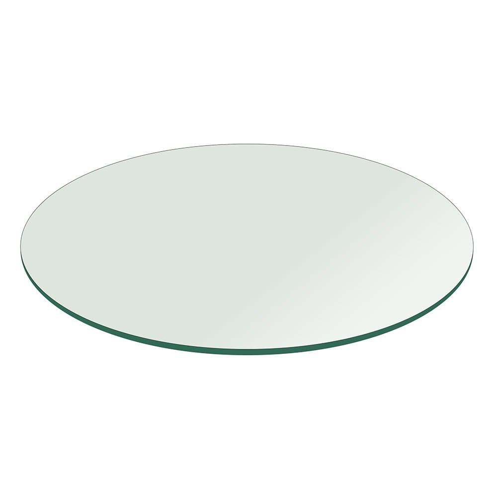 39" Inch Round Glass Table Top 1/4" Thick Flat Polish Edge Tempered by Fab Glass and Mirror